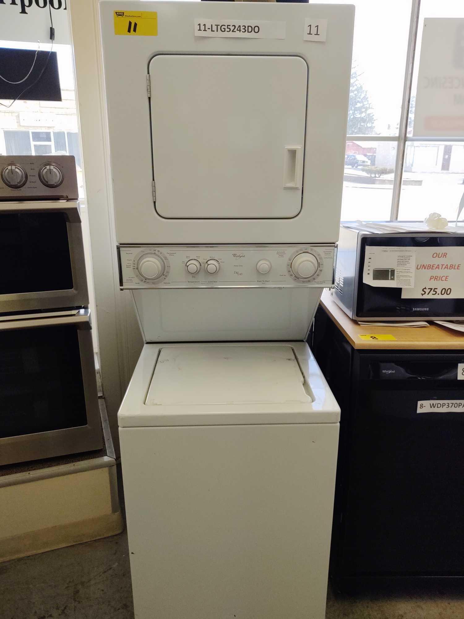 Whirlpool Thin Twin Gas Washer/Dryer Combo Model #LTG5243D0