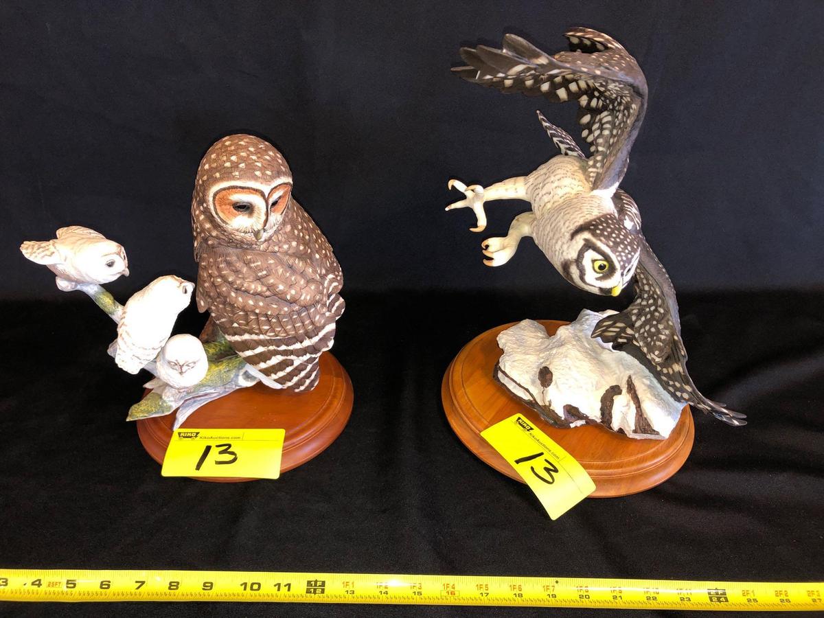 Franklin mint owls