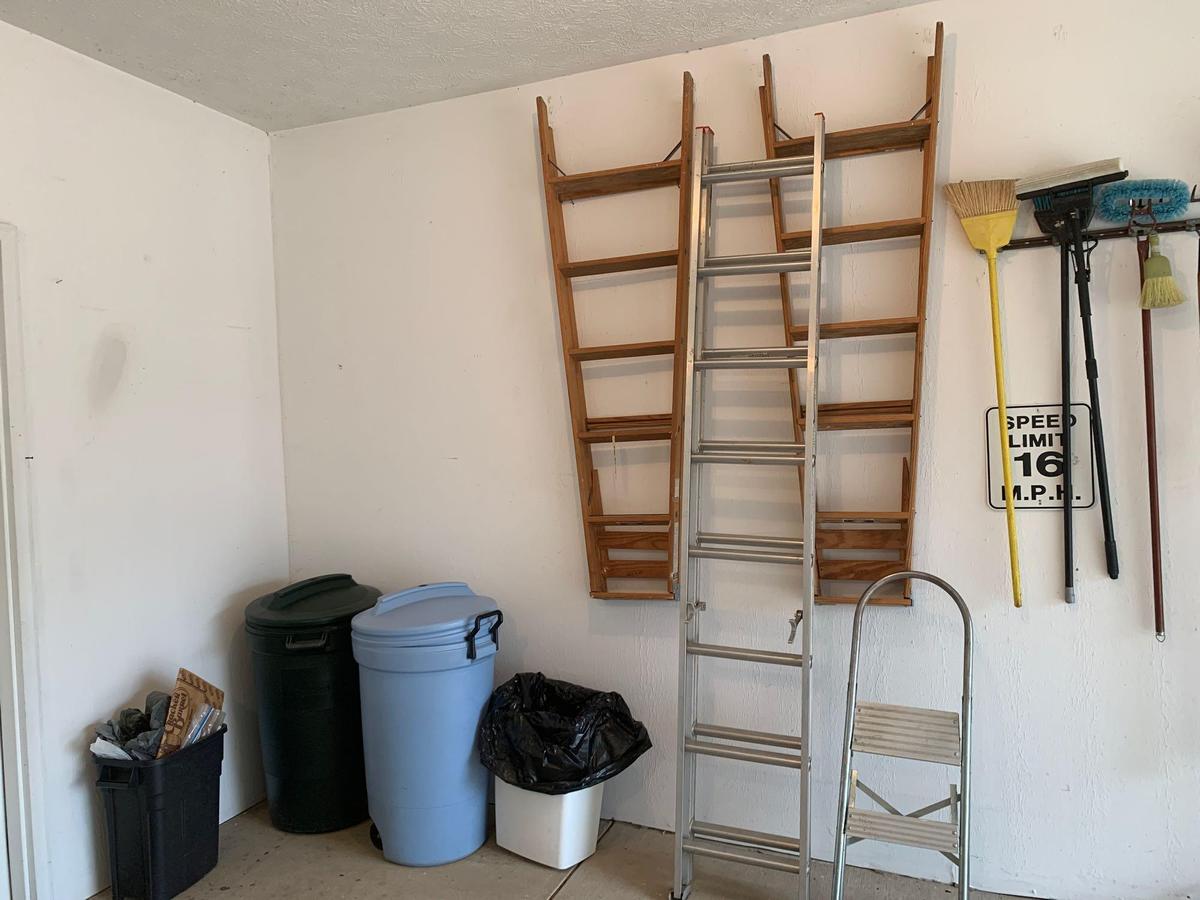 (2) 6' Ladders - Extension Ladder - Stepladder