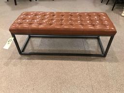 Metal framed bed bench