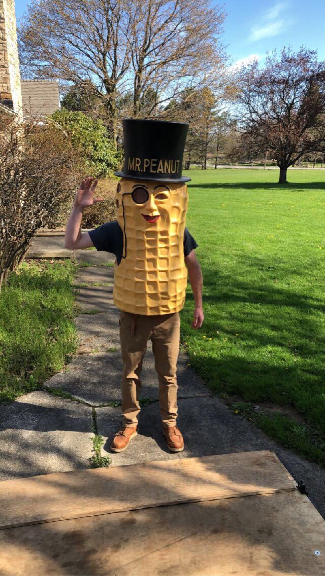 Mr. Peanut advertising costume