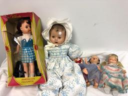 Large lot of dolls