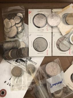 Foreign coins from Holland, Germany and Italy