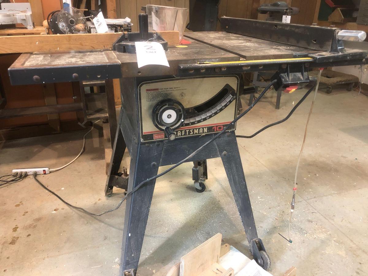 Craftsman 10 inch table saw.
