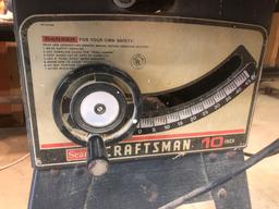 Craftsman 10 inch table saw.