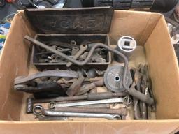 Electrical cord, electric motor, early punch, early wrenches.