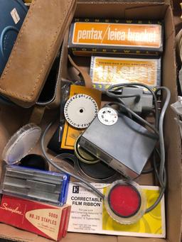 Film ribbon, camera items, and other miscellaneous items