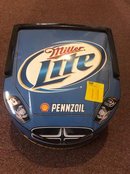 Miller Lite Dodge Charger mini plastic cooler