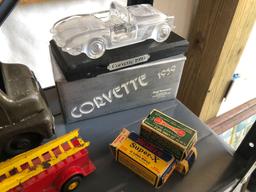 Sinclair toys, Rail King oil tanker, '59 Corvette display