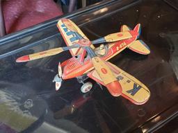 Pre-War Japanese Autogyro Tin Toy Airplane