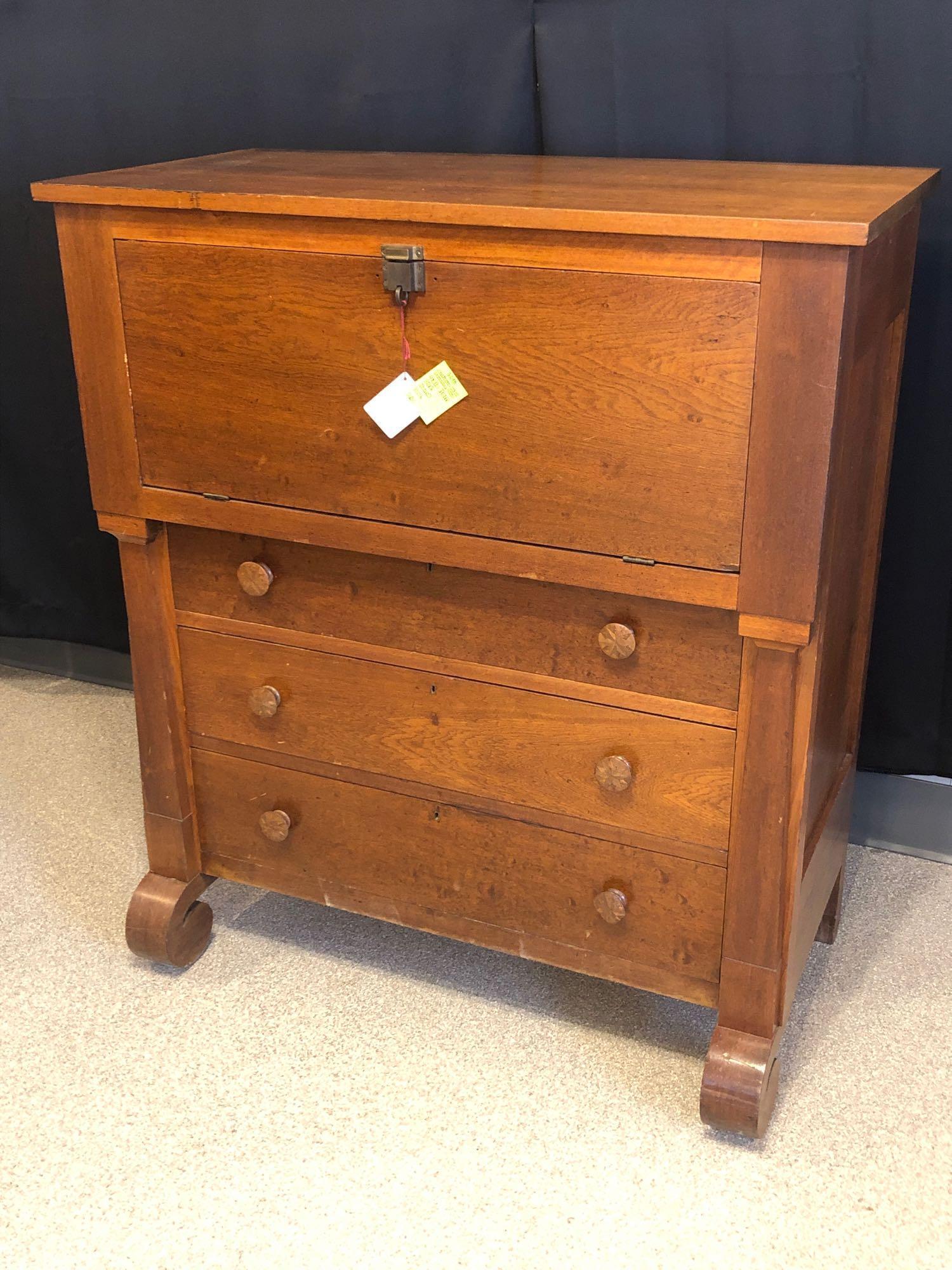 Early Walnut Butler's Desk