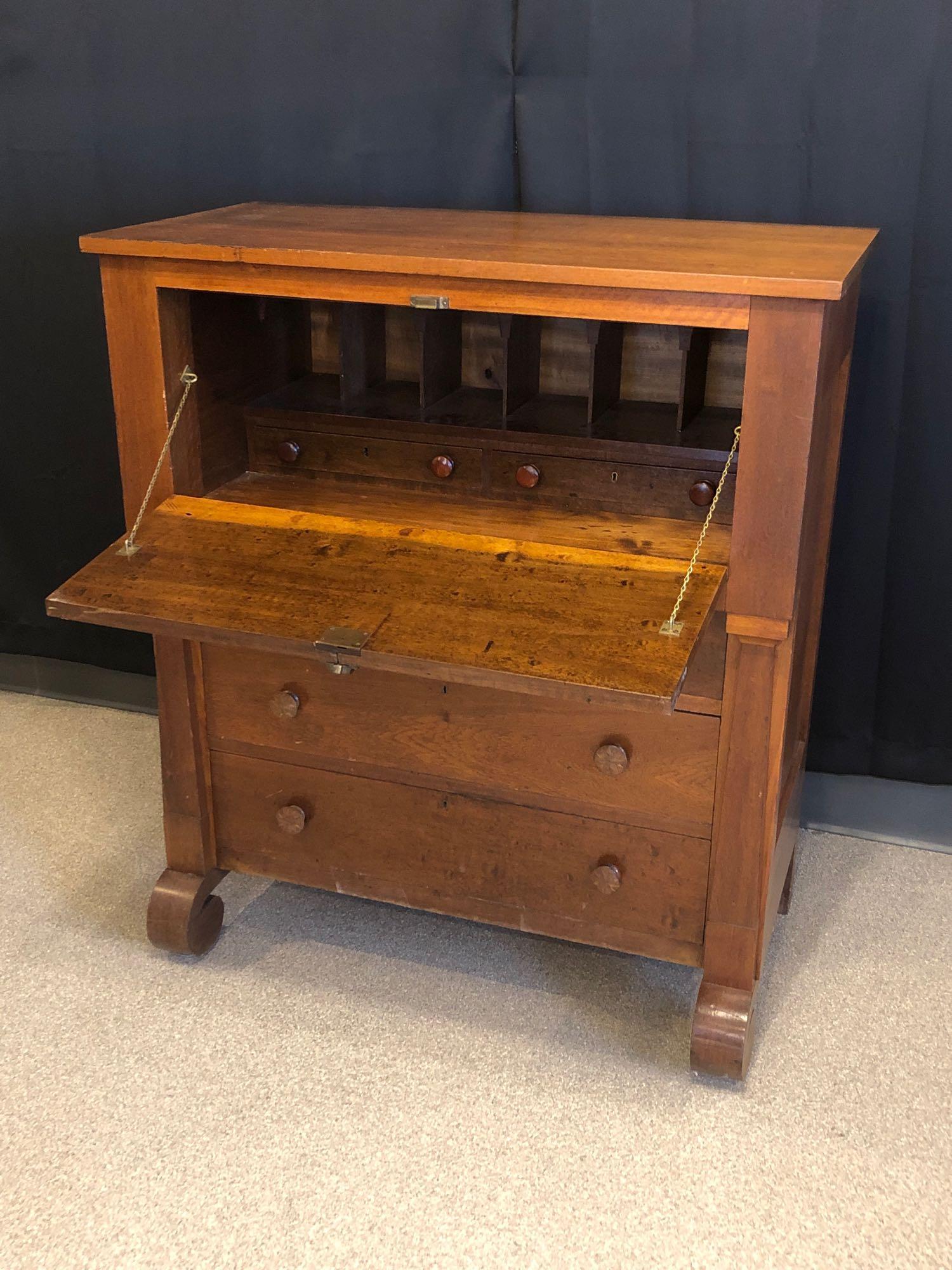 Early Walnut Butler's Desk