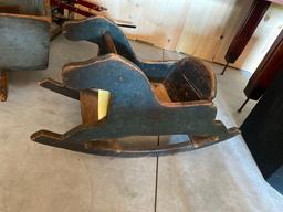 Antique rocking horse