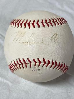 Muhammad Ali autographed Official League baseball