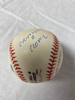 Mike Vale autographed National League baseball