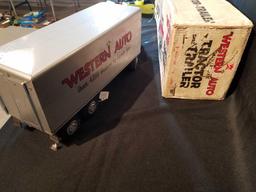 Marx western auto tractor and trailer