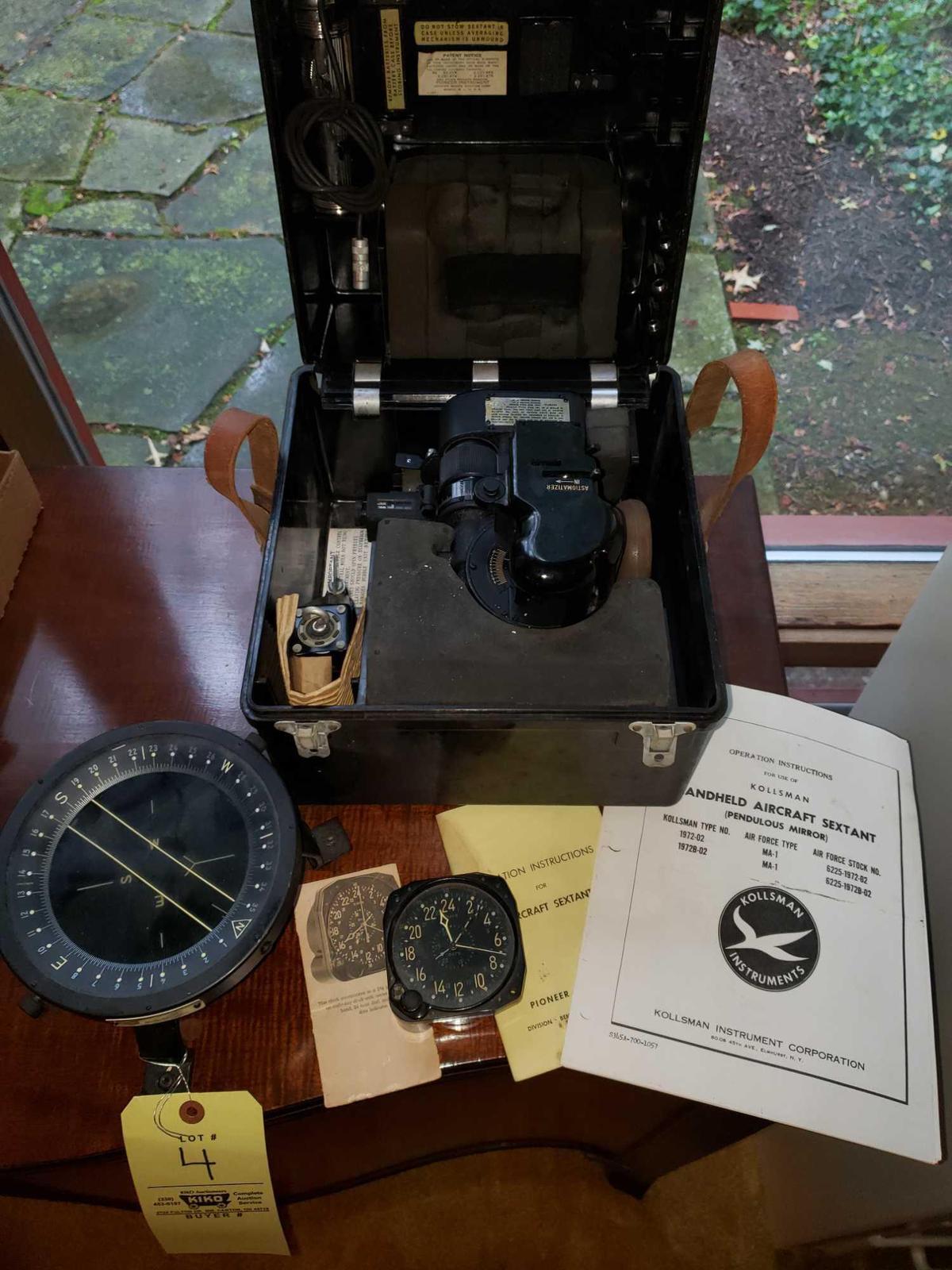 Compass, Aircraft Clock, Pendulous Mirror