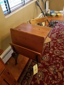Childs school desk and chair
