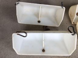 Bid x 2. Pig feeders with chains