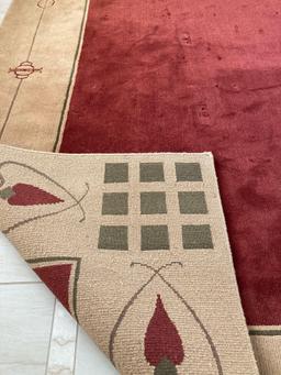 Stickley Highland Park Red Rug Hand Knotted