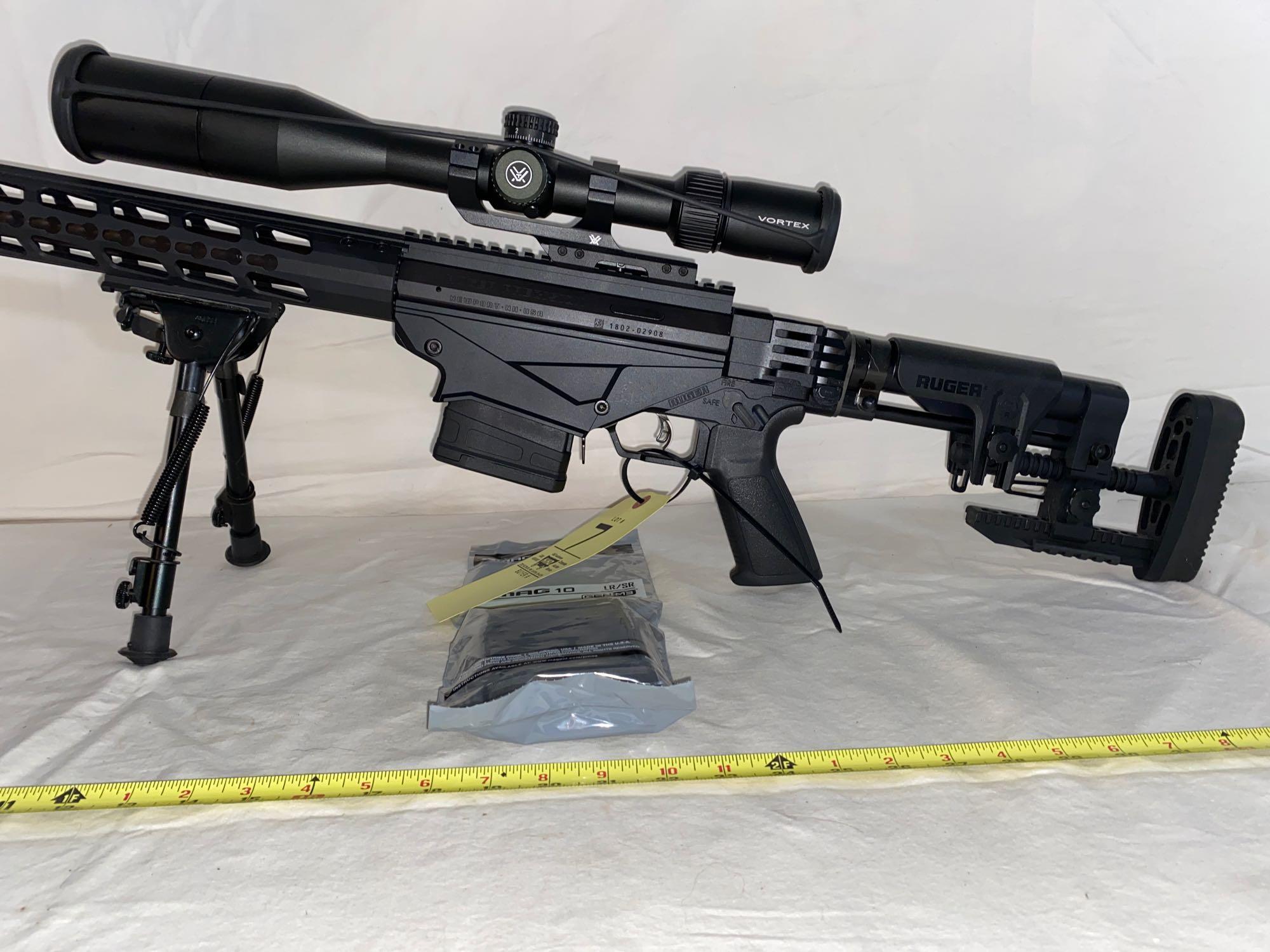 Ruger Precision .308, never fired, with box. Two magazines. SCOPE SOLD SEPARATELY