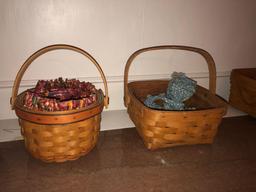 (9) Longaberger baskets