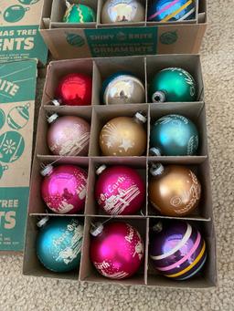 2 boxes early Christmas bulbs -