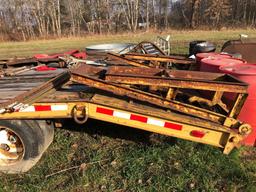 1987 Bame deck-over equipment trailer