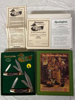 Remington "Old Man & the Boy" knives, one of 5,000 made, #RE18576.