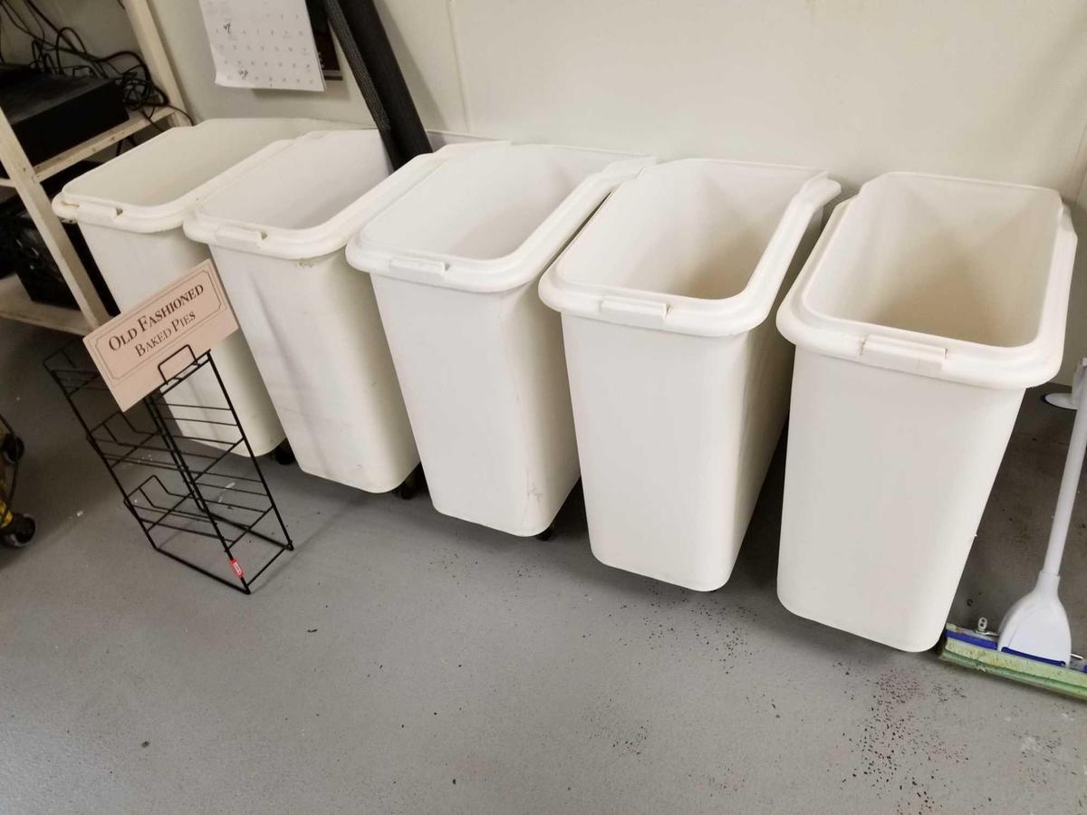 Flour bins, bid x 5