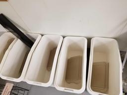Flour bins, bid x 5