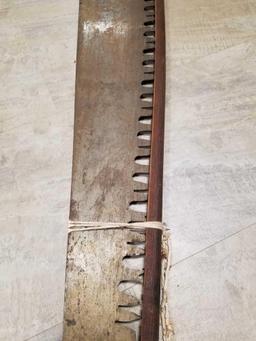 2 man saw with wood blade cover