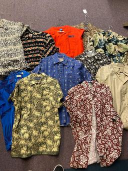 Men?s patterned dress shirts medium and large