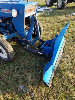 Ford 2000 diesel tractor, Sims cab, 3 pt., PTO, tire chains, new battery
