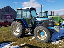 Ford 6640 tractor, cab, diesel, 4WD, 3 remote