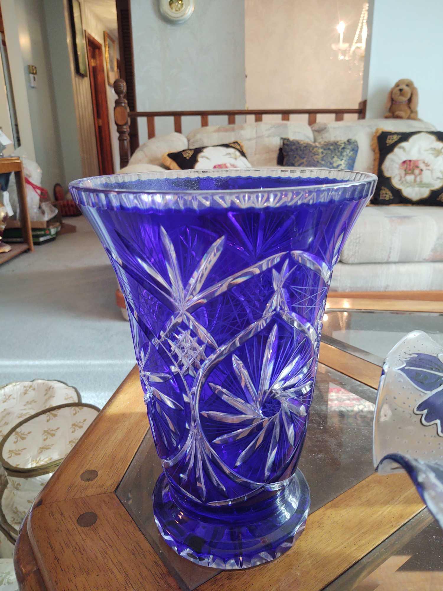 Design Guild Vase & Center Bowl, Cobalt Vase & Satsuma Oriental Vase