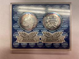 Whitman 2 coin set commemorative silver