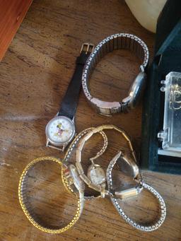 (2) 14 K Rings, (2) Sterling Rings, Large Lot of costume jewelry