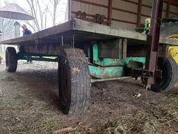 14 ft flatbed hay wagon with gear