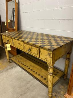 Early baker's table with drawers or kitchen island