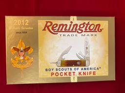 Remington #RS4784 R7A Boy Scout knife w/ original box.