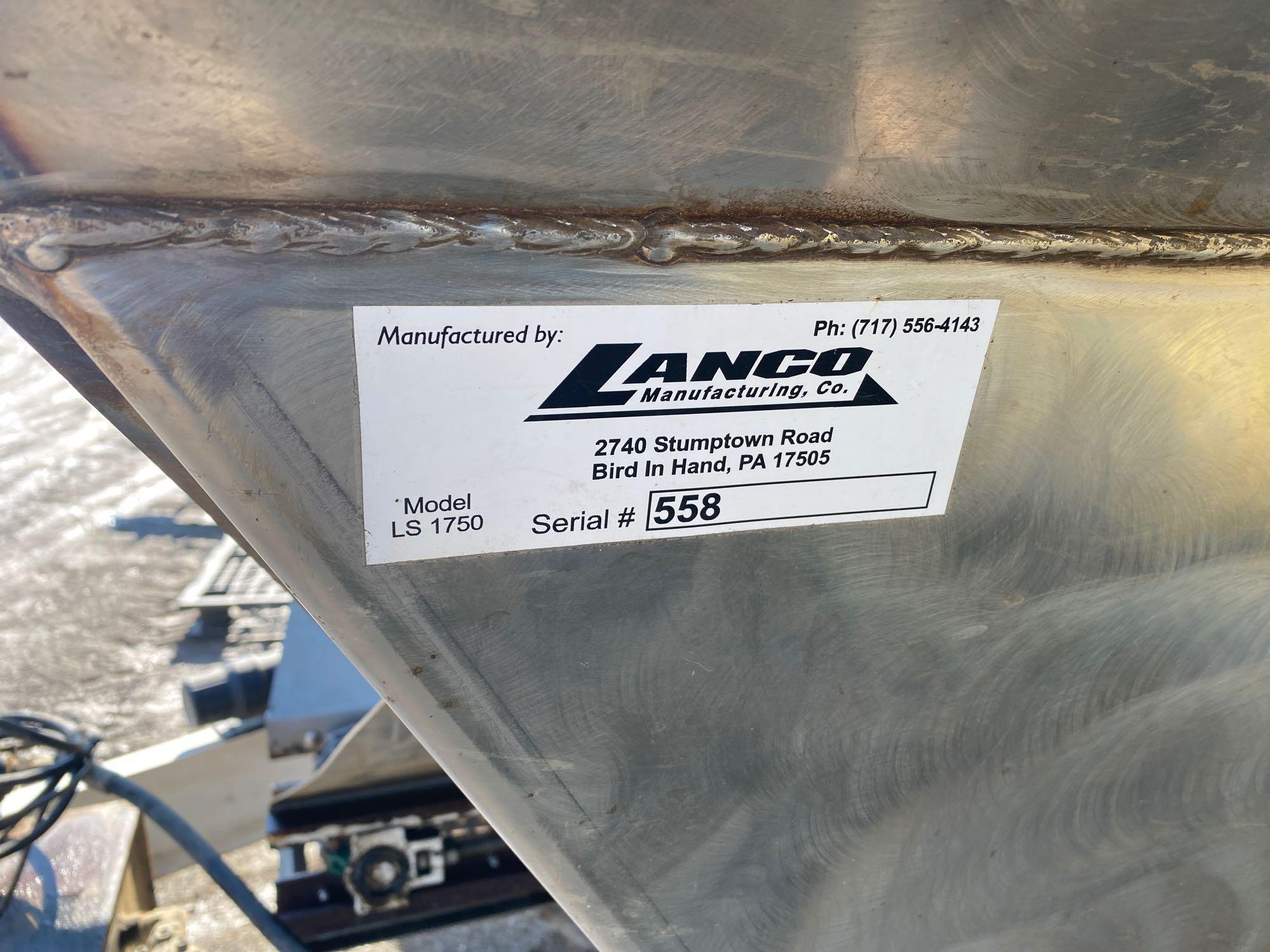 Lanco LS1750 fertilizer buggy SS box