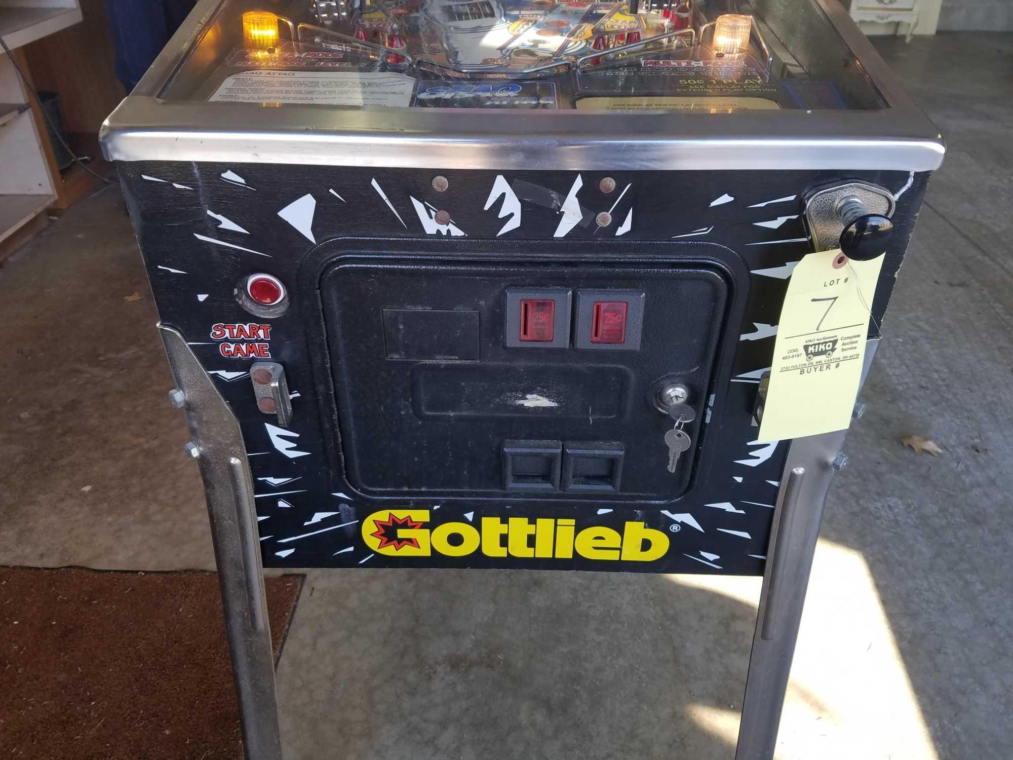 Gottlieb Shaq attaq pinball machine