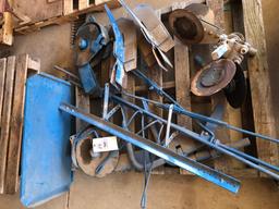 Pallet of Ford 309 planter parts