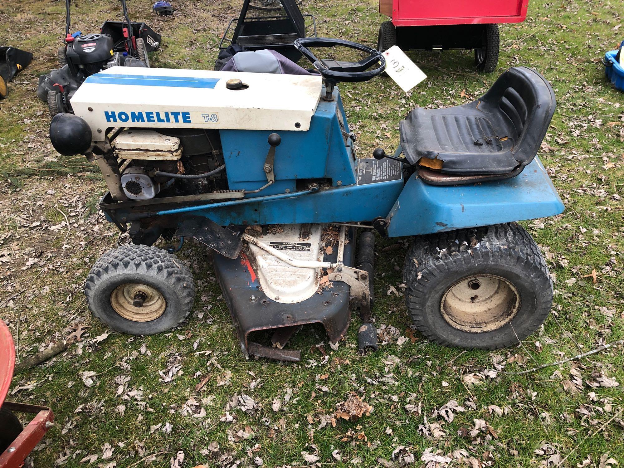 Homelite riding lawn tractor