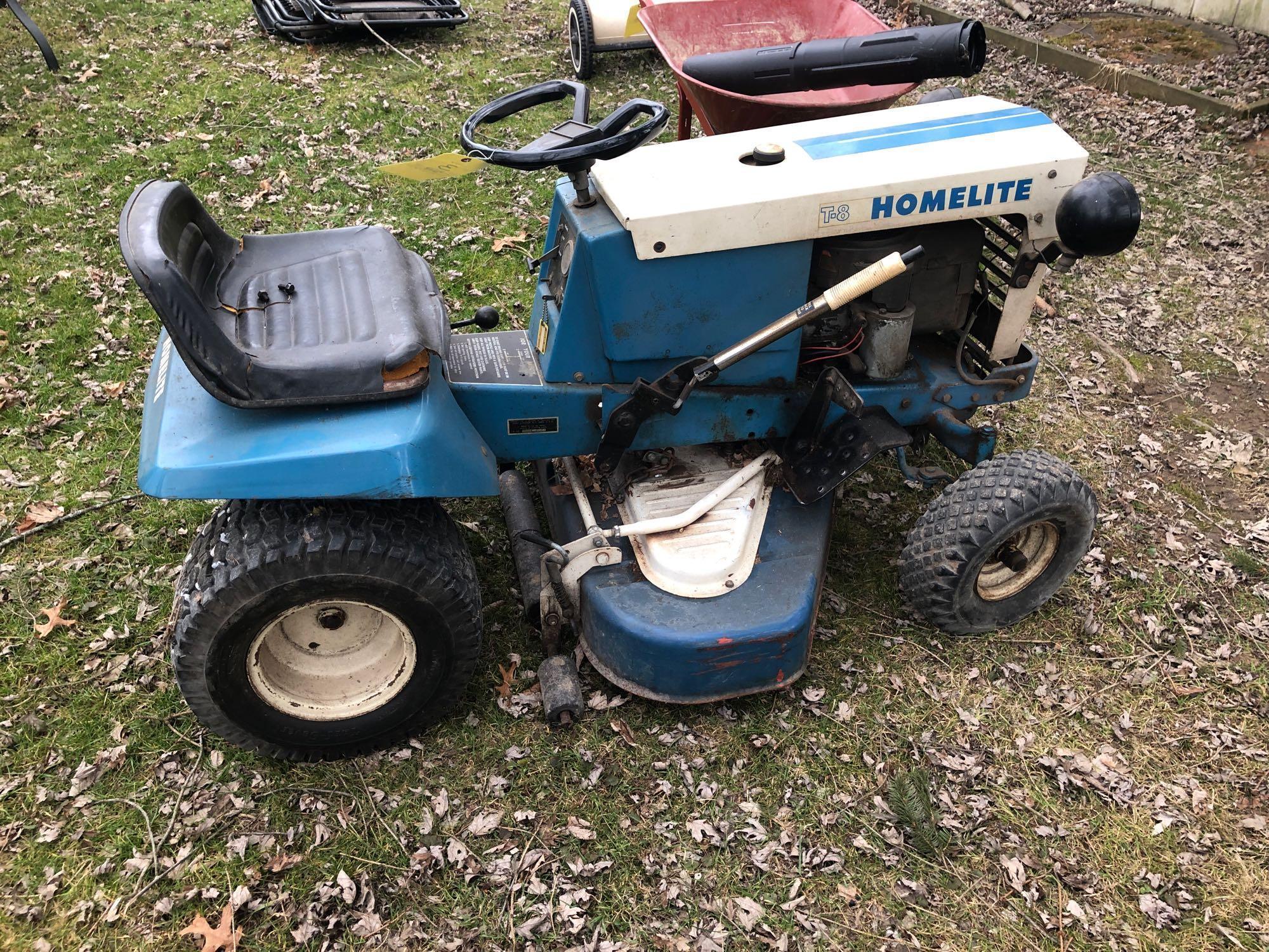 Homelite riding lawn tractor