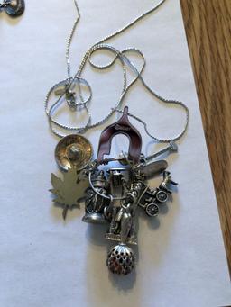 Sterling Silver Charms, Bracelets, Necklace