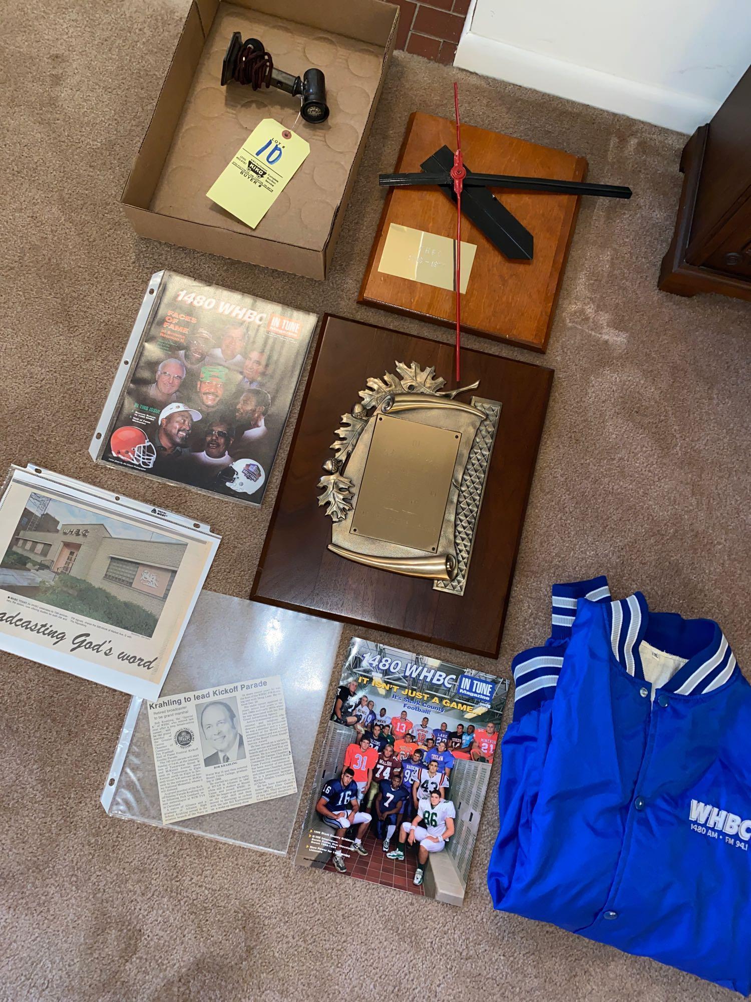 WHBC memorabilia