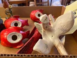 (4) Goebel cardinals - other bird figurines