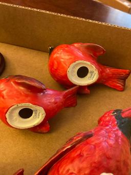 (4) Goebel cardinals - other bird figurines